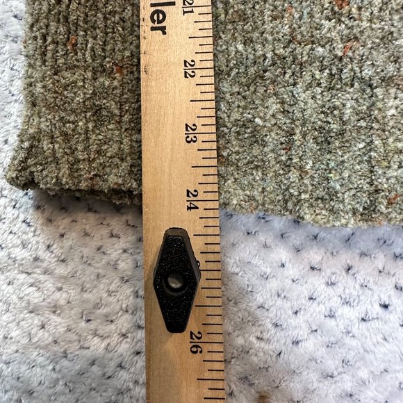 Knit Cowl Neck Super Soft Grey Long Sleeve Ribbed Hem Cuffs Top Pullover - Picture 12 of 12